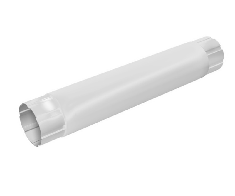 125/100 Труба круглая соединительная 1000мм RAL9003